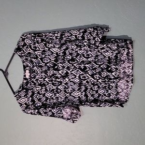 Pixley blue print top